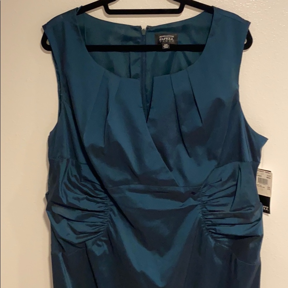 Adrianna Papell Iridescent Shift Party Dress 22W - Picture 7 of 9